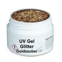 GS-Nails Glitter Goldzauber UV Gel 5ml MADE IN GERMANY E0