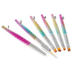 GS-Nails Pinsel Regenbogenfarben Fineliner Gelpinsel #2
