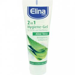 Elina 2 in 1 Hand Hygiene-Gel Hnde und Oberflchen mit Aloe Vera 75 ml