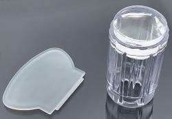 GS-Nails Nail Art Silikon Stamping Set Scraper Stempel Schablone 12 tlg