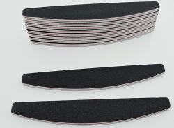 Profi-Feile Nagelfeilen Schwarz Halbmond 100/180 Doppelseitig Nagelstudio