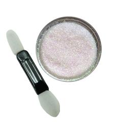 GS-Nails 1 Dose Meerjungfrauen Effekt Pigment Mermaid Nail Art (Silber03) + Applikator