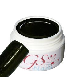GS-Nails UV Farbgel Metallic Glitter Schwarz 5ml #D4
