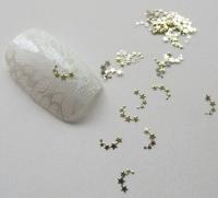 ca. 30 Einleger Sterne Metal Sticker(5 Sterne Gold)