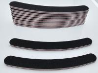 Profi-Feile Nagelfeilen Schwarz Gebogen 80/80 Doppelseitig Nagelstudio