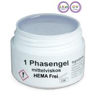 GS-Nails 1 Phasen UV-Gel HEMA Free 5ml Klar mittelviskos 5 ml Allergiker
