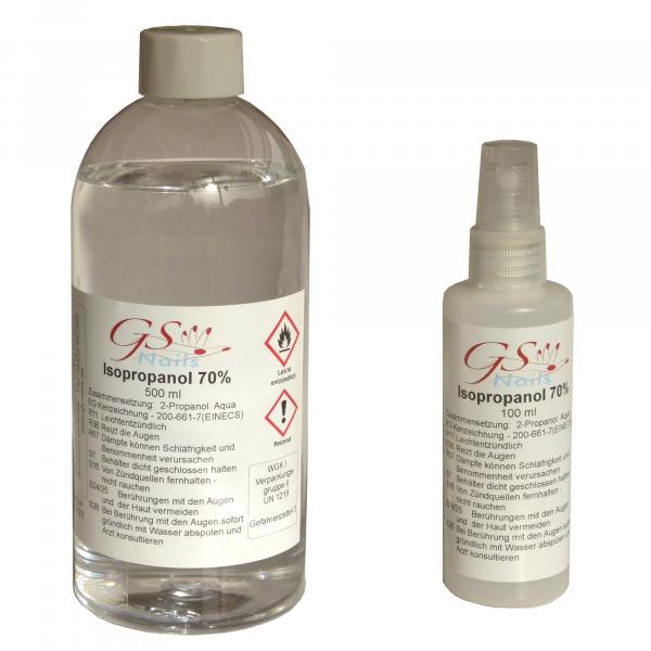 100ml + 500ml GS-Nails Isopropanol Zitrusduft 70% ISO kosmetisch Sprhflasche