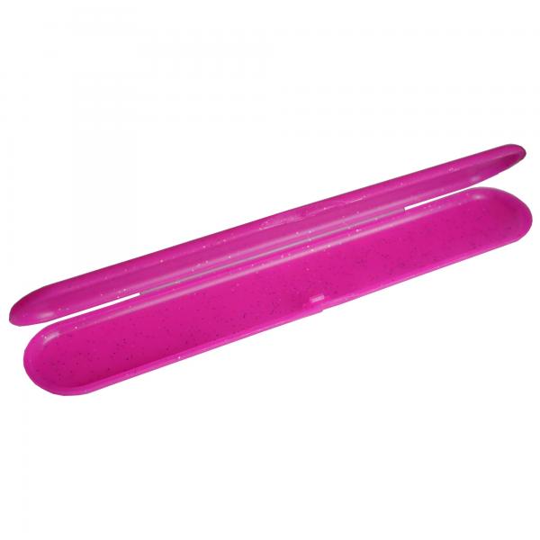 GS-Nails Feilenbox Pink Glitter fr eine Feile HYGIENE BOX Feilen-Etui