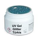 GS-Nails Glitter Trkis UV Gel  5ml MADE IN GERMANY  E2